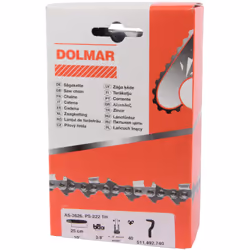 Dolmar 511492740 Chaîne de tronçonneuse Extraguard 10"/25 cm • 40 maillons • 3/8" • 1,3 mm SPÉCIFICATIONS TECHNIQUES Longueur ...