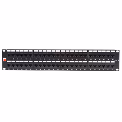 Lindy 12754, 10 Gigabit Ethernet, RJ-45, Cat6, 22/26, Noir, Montage de rack