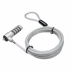 Lindy 20980, 1,8 m, Verrouillage à combinaison, Acier, Acier inoxydable