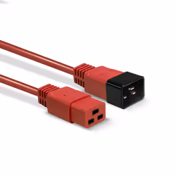 Lindy 30123 câble électrique Rouge 1 m Coupleur C19 Coupleur C20 - Vue supplémentaire 3