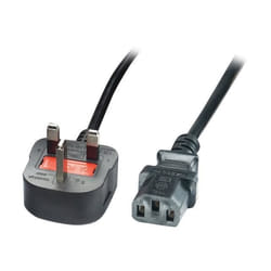 Lindy Mains Power Lead, 2m Noir