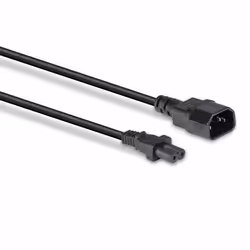 Lindy 30312 câble électrique Noir 2 m Coupleur C14 Coupleur C7