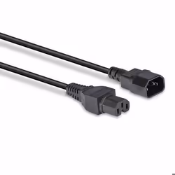 Lindy 30314, 2 m, Coupleur C14, Coupleur C15, H05VV-F3G