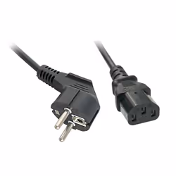 Lindy 30335, 2 m, Prise d'alimentation type F, Coupleur C13, H05VV-F3G