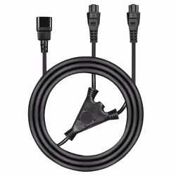 Lindy 30370 câble électrique Noir 2,5 m Coupleur C14 2 x coupleur c5 - Vue supplémentaire 2