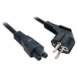 Lindy 3m, CEE 7/7 - IEC 320 C5, 3 m, CEE7/7, Coupleur C5