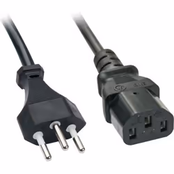 Lindy 30417, 2 m, Coupleur C13, Coupleur C13