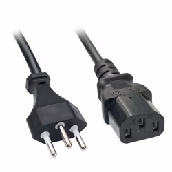 Lindy 30417, 2 m, Coupleur C13, Coupleur C13