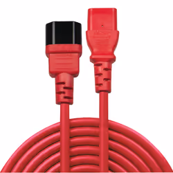 Lindy 30478 câble électrique Rouge 2 m Coupleur C14 Coupleur C13