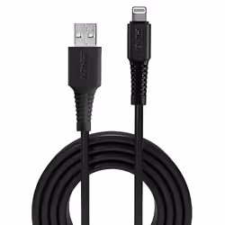 Lindy 31319 câble Lightning 0,5 m Noir