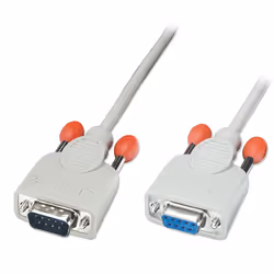 Lindy 31522, Blanc, DB-9, DB-9, Mâle, Femelle, CGA/EGA