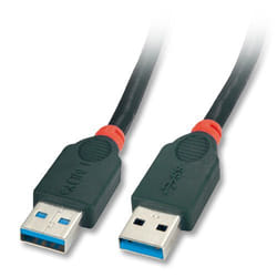 Lindy 31980 câble USB 0,5 m USB A Noir