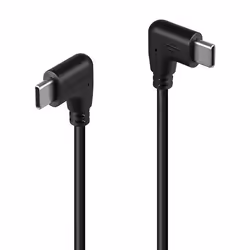 Lindy 32008, 0,5 m, USB C, USB C, USB 2.0, Noir
