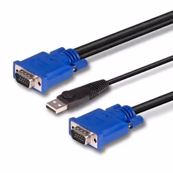 Lindy 32186 câble kvm Noir, Bleu 2 m - Vue supplémentaire 4