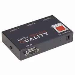 Lindy 32404, VGA, 3x VGA, 1900 x 1600 pixels, Noir, 350 MHz, 125 x 80 x 30 mm