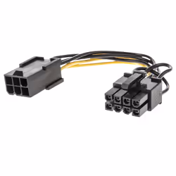 Lindy 33858, 0,15 m, PCI-E (6-pin), PCI-E (8-pin), Mâle, Femelle, Droit
