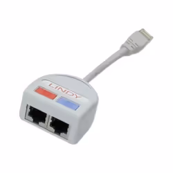 Lindy UTP Y Adapter, Gris