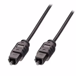Lindy 35211, TosLink, Mâle, Mâle, 1 m, Noir
