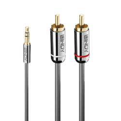 Lindy 35334 câble audio 2 m 3,5mm 2 x RCA Anthracite