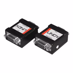 Lindy VGA / Audio In-line Adapter, VGA, VGA, Noir