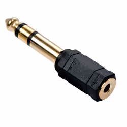 Lindy 35620, 6.3mm, 3,5mm, Noir