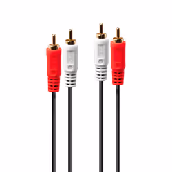 Lindy 35664, 2 x RCA, Mâle, 2 x RCA, Mâle, 10 m, Rouge, Blanc
