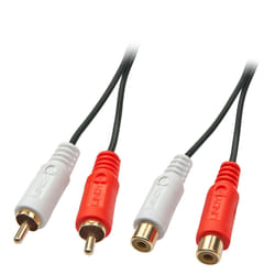 Lindy 35673 câble audio 5 m 2 x RCA Noir, Rouge, Blanc