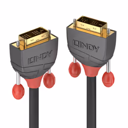 Lindy 36243, 25 m, DVI-D, DVI-D, Mâle, Mâle, Noir