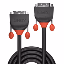 Lindy 36257 câble DVI 3 m DVI-D Noir