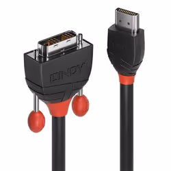 Lindy 36272, 2 m, HDMI Type A (Standard), DVI-D, Mâle, Mâle, Droit