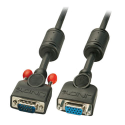 Lindy 20m VGA M/F câble VGA VGA (D-Sub) Noir