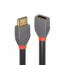 Lindy 36476, 1 m, HDMI Type A (Standard), HDMI Type A (Standard), Compatibilité 3D, 18 Gbit/s, Noir