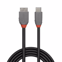 Lindy 36622 câble USB 2 m USB 3.2 Gen 1 (3.1 Gen 1) USB C Micro-USB B Noir