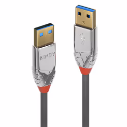 Lindy 36629, 5 m, USB A, USB A, USB 3.2 Gen 1 (3.1 Gen 1), 5000 Mbit/s, Gris