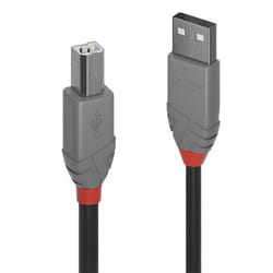 Lindy 36672 câble USB 1 m USB 2.0 USB A USB B Noir
