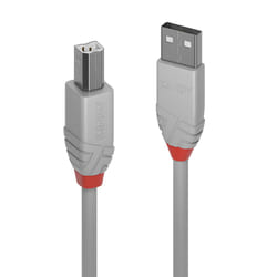 Lindy 36685 câble USB 5 m USB 2.0 USB A USB B Gris