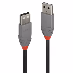 Lindy 36690, 0,2 m, USB A, USB A, USB 2.0, 480 Mbit/s, Noir