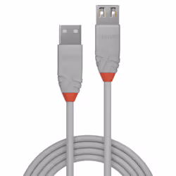 Lindy 36710 câble USB 0,2 m USB 2.0 USB A Gris