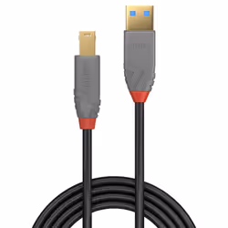 Lindy 36741 câble USB 1 m USB 3.2 Gen 1 (3.1 Gen 1) USB A USB B Noir