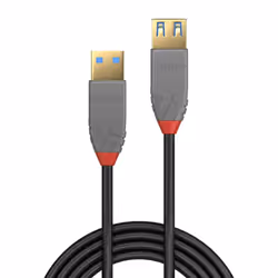 Lindy Rallonge USB 3.2 type A, Anthra Line, 1m