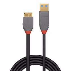 Lindy 36766 câble USB 1 m USB 3.2 Gen 1 (3.1 Gen 1) USB A Micro-USB B Noir