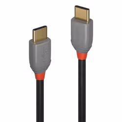 Lindy 36870, 0,5 m, USB C, USB C, USB 2.0, 0,48 Gbit/s, Noir, Gris