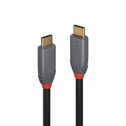 Lindy 36902, 1,5 m, USB C, USB C, 10000 Mbit/s, Noir, Gris