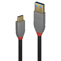 Lindy 36919 câble USB 3 m USB C USB A Noir