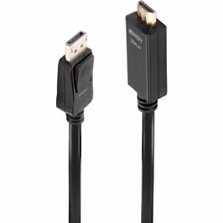 Lindy 36922, 2 m, DisplayPort, HDMI Type A (Standard), Mâle, Mâle, Droit