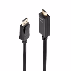 Lindy 36923, 3 m, DisplayPort, HDMI Type A (Standard), Mâle, Mâle, 3840 x 2160 pixels