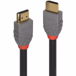 Lindy 36963, 2 m, HDMI Type A (Standard), HDMI Type A (Standard), 4096 x 2160 pixels, Compatibilité 3D, Noir, Gris
