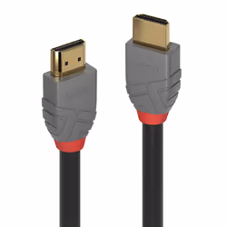 Lindy 36965, 5 m, HDMI Type A (Standard), HDMI Type A (Standard), 18 Gbit/s, Noir, Gris