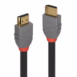 Lindy 36966, 7,5 m, HDMI Type A (Standard), HDMI Type A (Standard), Compatibilité 3D, 10,2 Gbit/s, Noir, Gris