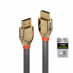 Lindy 37602, 2 m, HDMI Type A (Standard), HDMI Type A (Standard), 48 Gbit/s, Gris